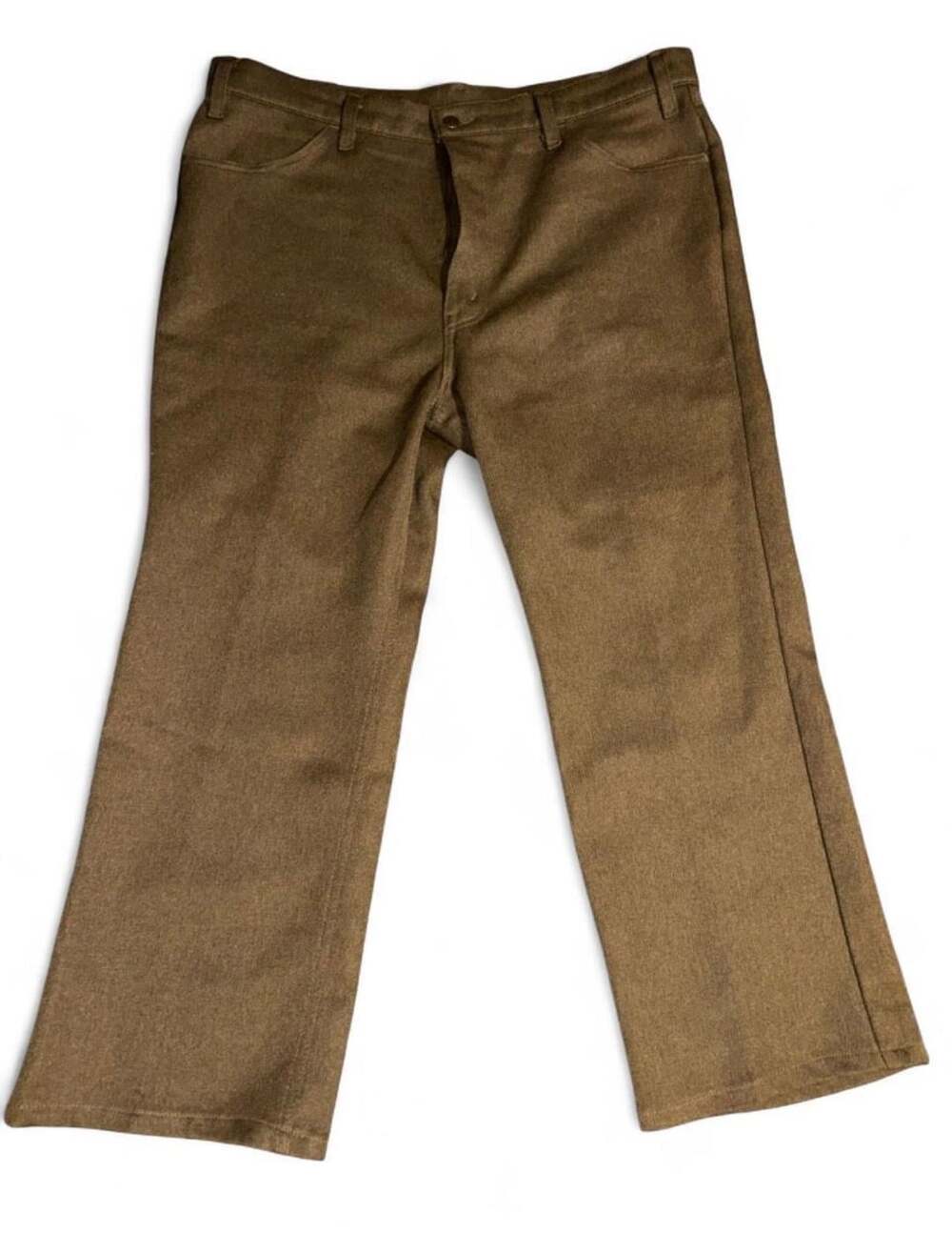 1985 Levi's 651 Pants W40 L32 Brown Vintage Wool Blend 80s Sta-Prest